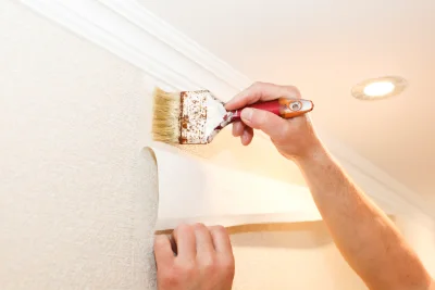 Pose de papier peint à Casevecchie — revêtements muraux et toiles de verre